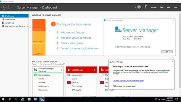 Windows Server 2019 Windows Server 2019
